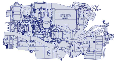 ヤマハマリンディーゼルエンジン SX432KMT